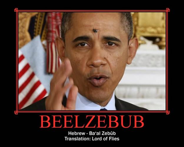 Obama as Beelzebub