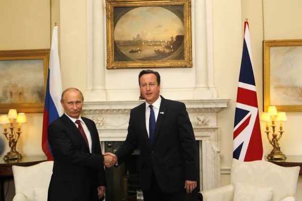 David Cameron, Vladimir Putin