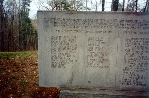 Kettle Creek Battlefield Marker