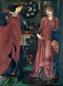 Fair Rosamund and Queen Eleanor 1861 Edward Burne-Jones (1833-1898 British)