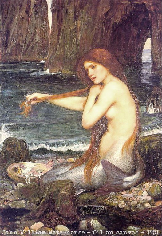 mermaid-combing-hair