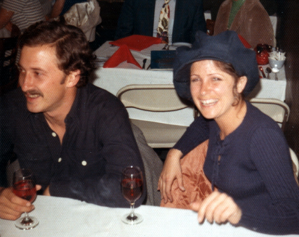 Christine 1972 in Restaurant with Scott