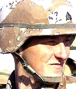 FILE--Timothy McVeigh is shown: far left, in Saudi Arabia during the Gulf War in this undated handout photo; center, outside the Noble County Courthouse in Perry, Okla., in this April 21, 1995 file photo; right, in a holding room in Reno, Okla., in this June 22, 1995 file photo. McVeigh is scheduled to be executed at 8 a.m. EDT at the U.S. Penitentiary in Terre Haute, Ind., for his role in the 1995 bombing of the Alfred P. Murrah Federal Building in Oklahoma City. (AP Photo/File)