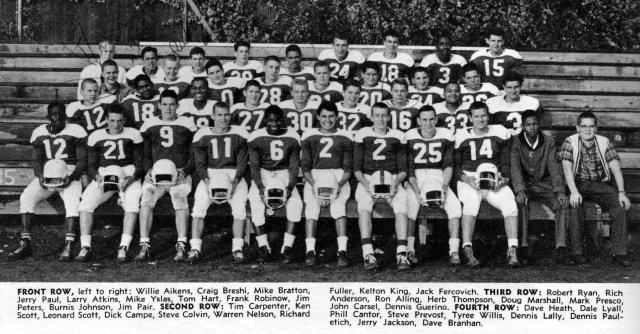 Mark 1961Junior Varsity Football Oakland High