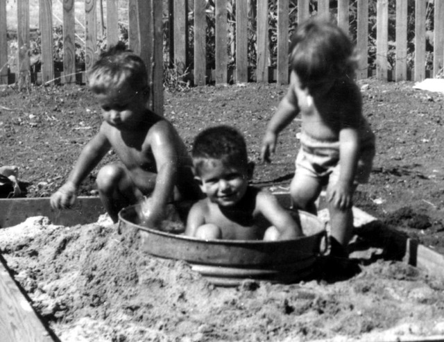 Prescos 1949 Greg, Mark & Christine in sandbox - Copy