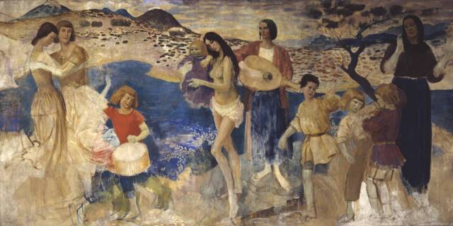 Lyric Fantasy circa 1913-4 Augustus John OM 1878-1961 Bequeathed by Mrs Reine Pitman 1972 http://www.tate.org.uk/art/work/T01540