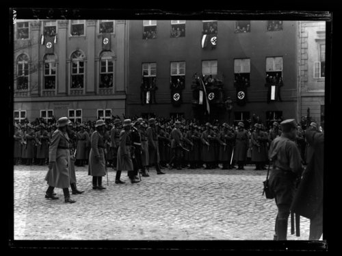  Soldiers marching in Potsdam on March 21, 1933. 