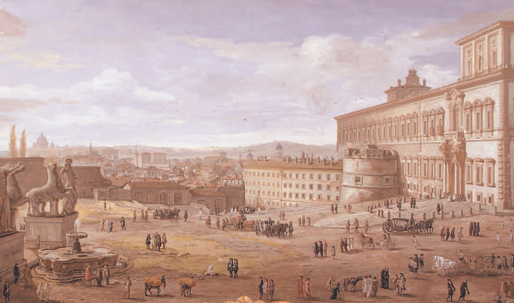 The Quirinal in Rome in the mid-eighteenth century