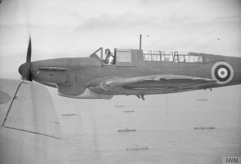 A Fulmar of 807 Squadron, Ark Royal, in April, 1941.